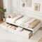 Wooden Twin Captain Bed with Storage Drawers and Daybed Function